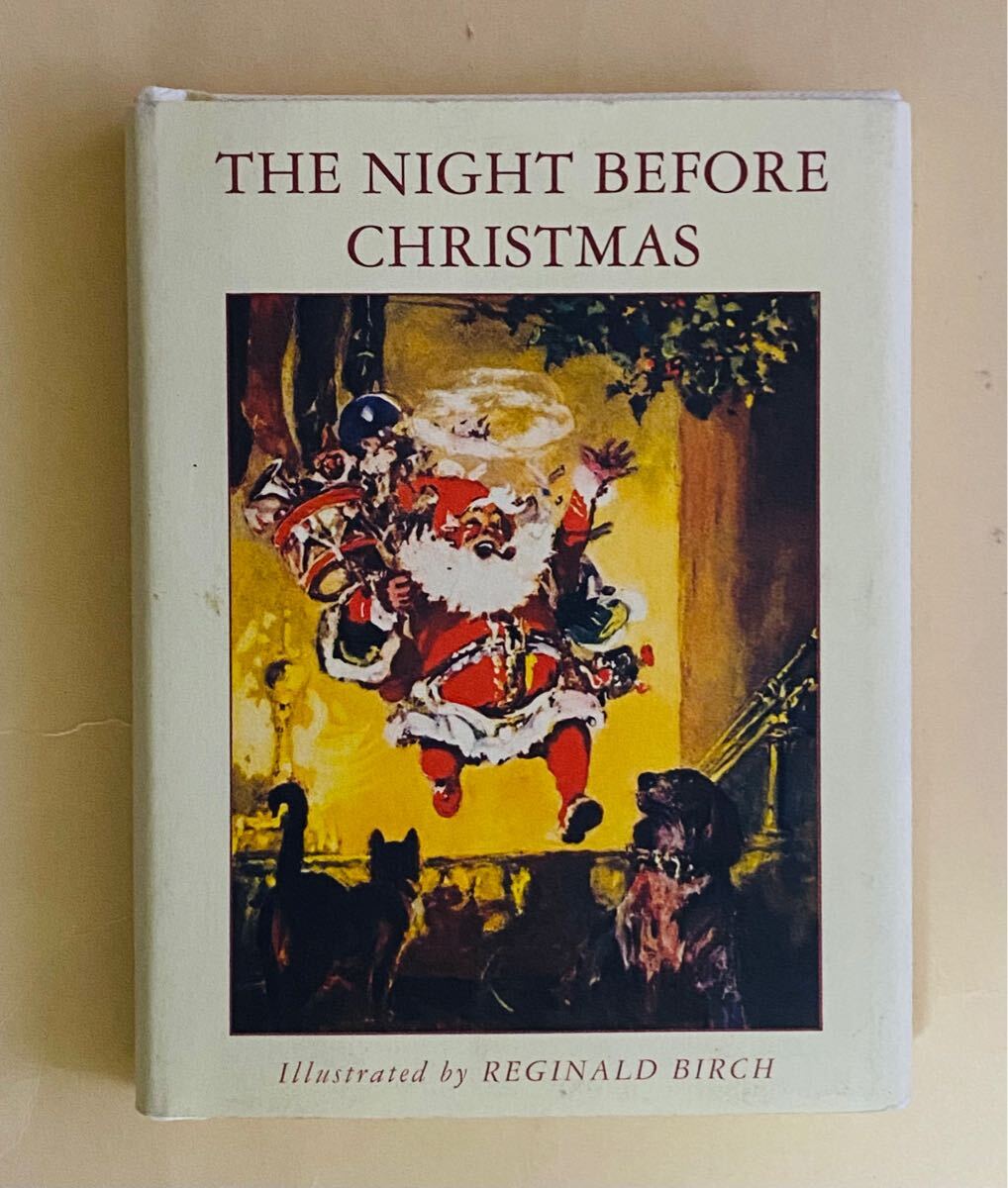 クリスマスのまえのばん　原作　英語　ハードカバー　縦12センチ　The Night Before Christmas Clement Moore Reginald Birch 小型本