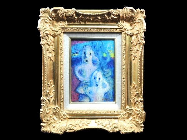 油絵 埴輪 額入り Yahoo!オークション - 真作/脇田和/「埴輪/はにわ」/油彩/SM号