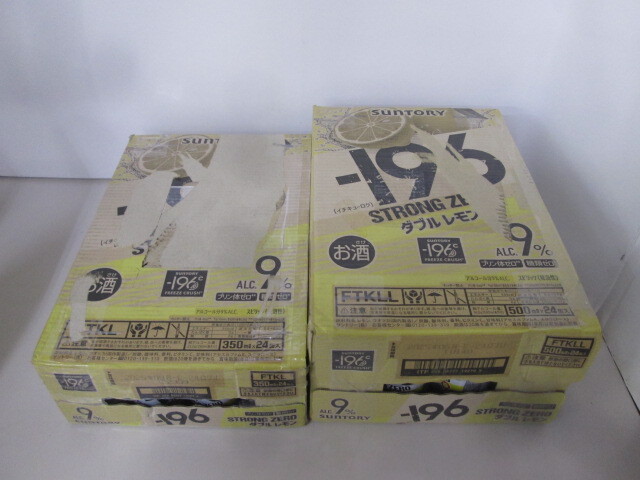 B# unused # Suntory chuhai -196*C strong Zero ALC.9% double lemon 350ml*500ml total 48 can #