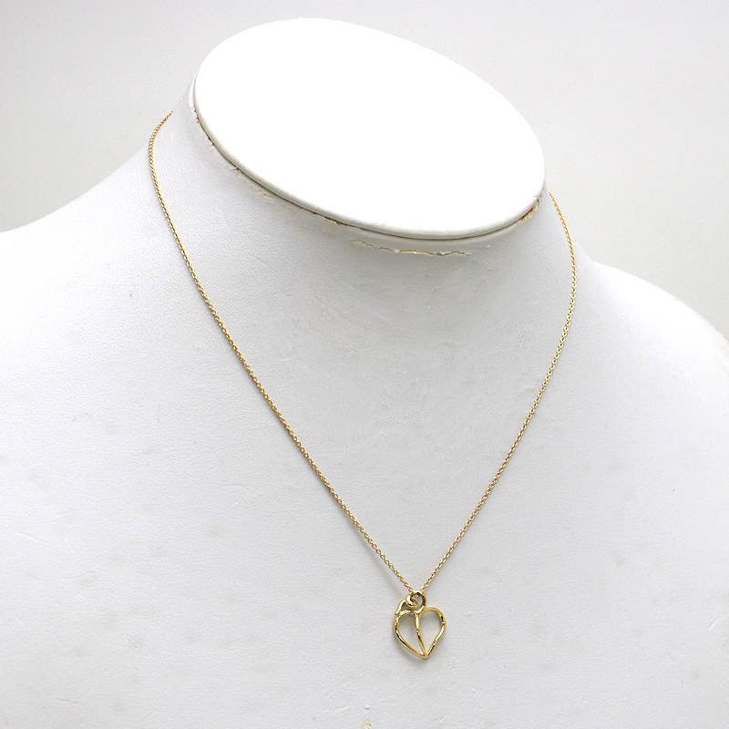 Tiffany&Co. ティファニー アップルリーフハート ネックレス 約39cm K18 18金 ゴールド 約2.3g 22505