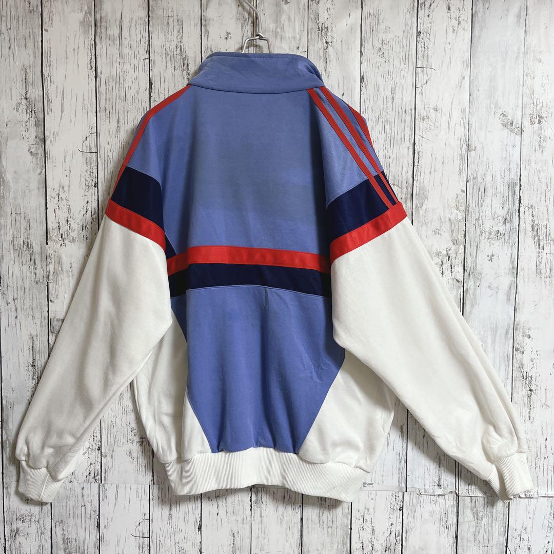80's adidas アディダス トラックジャケット ジャージ L相当 80's adidas アディダス トラックジャケット ジャージ L相当