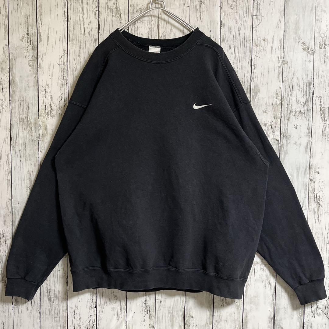 90's NIKE ナイキ 白タグ 銀タグ スウェット トレーナー L 黒 90's NIKE ナイキ 白タグ 銀タグ スウェット トレーナー L 黒