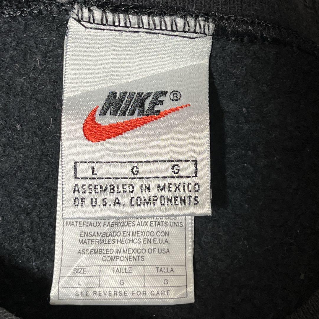 90's NIKE ナイキ 白タグ 銀タグ スウェット トレーナー L 黒 90's NIKE ナイキ 白タグ 銀タグ スウェット トレーナー L 黒