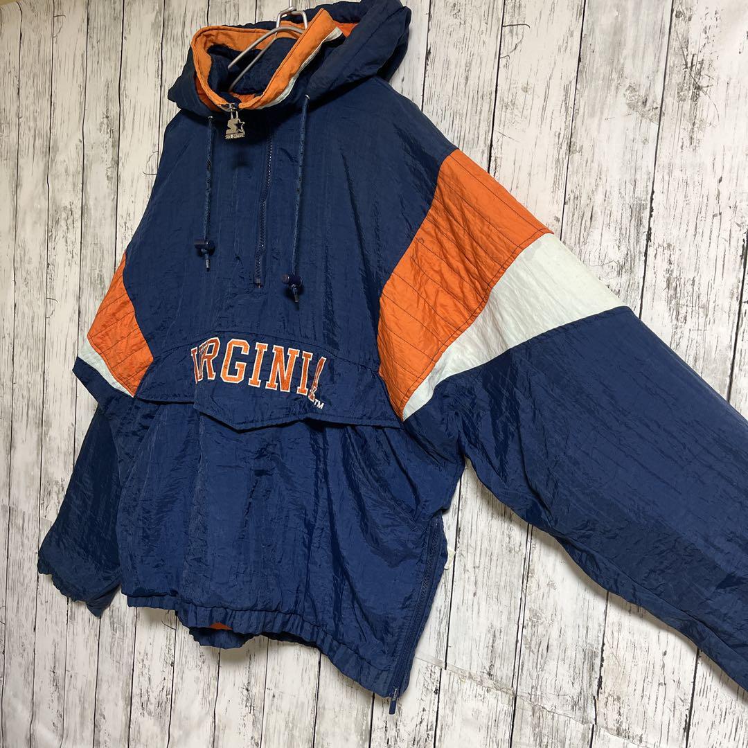 90's STARTER スターター アノラックパーカー L相当 紺 ネイビー 90's STARTER スターター アノラックパーカー L相当 紺 ネイビー