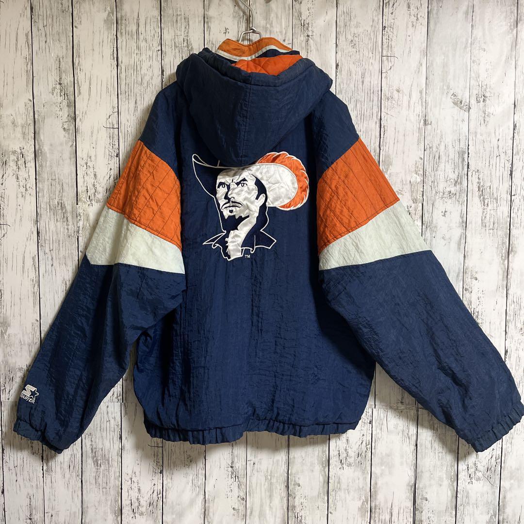 90's STARTER スターター アノラックパーカー L相当 紺 ネイビー 90's STARTER スターター アノラックパーカー L相当 紺 ネイビー