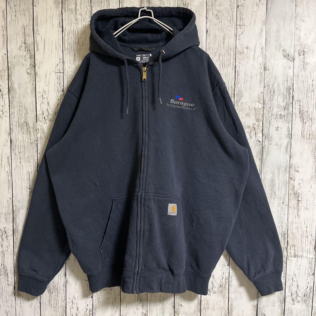 carhartt カーハート ジップアップパーカー フーディー XL 紺 carhartt カーハート ジップアップパーカー フーディー XL 紺