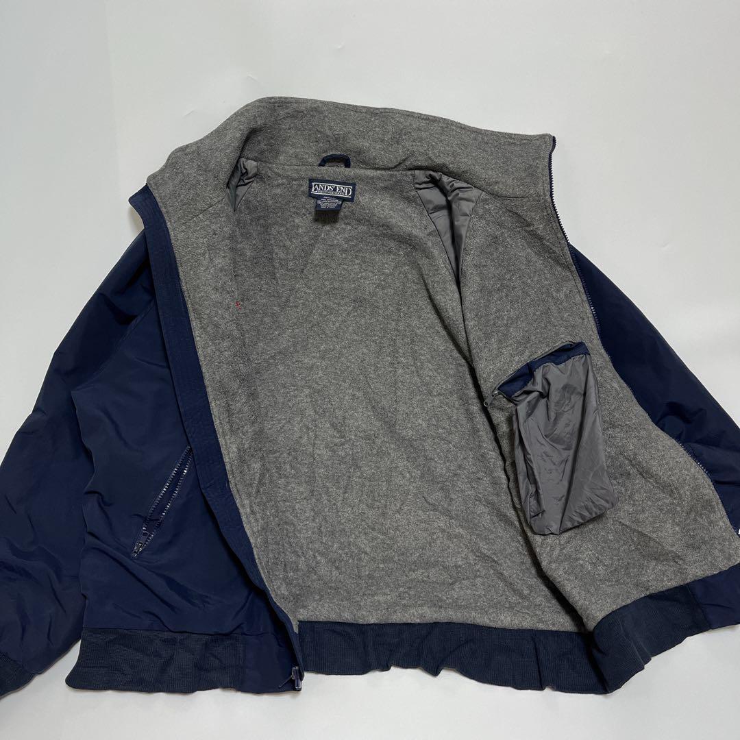 90's LANDS END ランズエンド ウォームアップジャケット L 紺 90's LANDS END ランズエンド ウォームアップジャケット L 紺