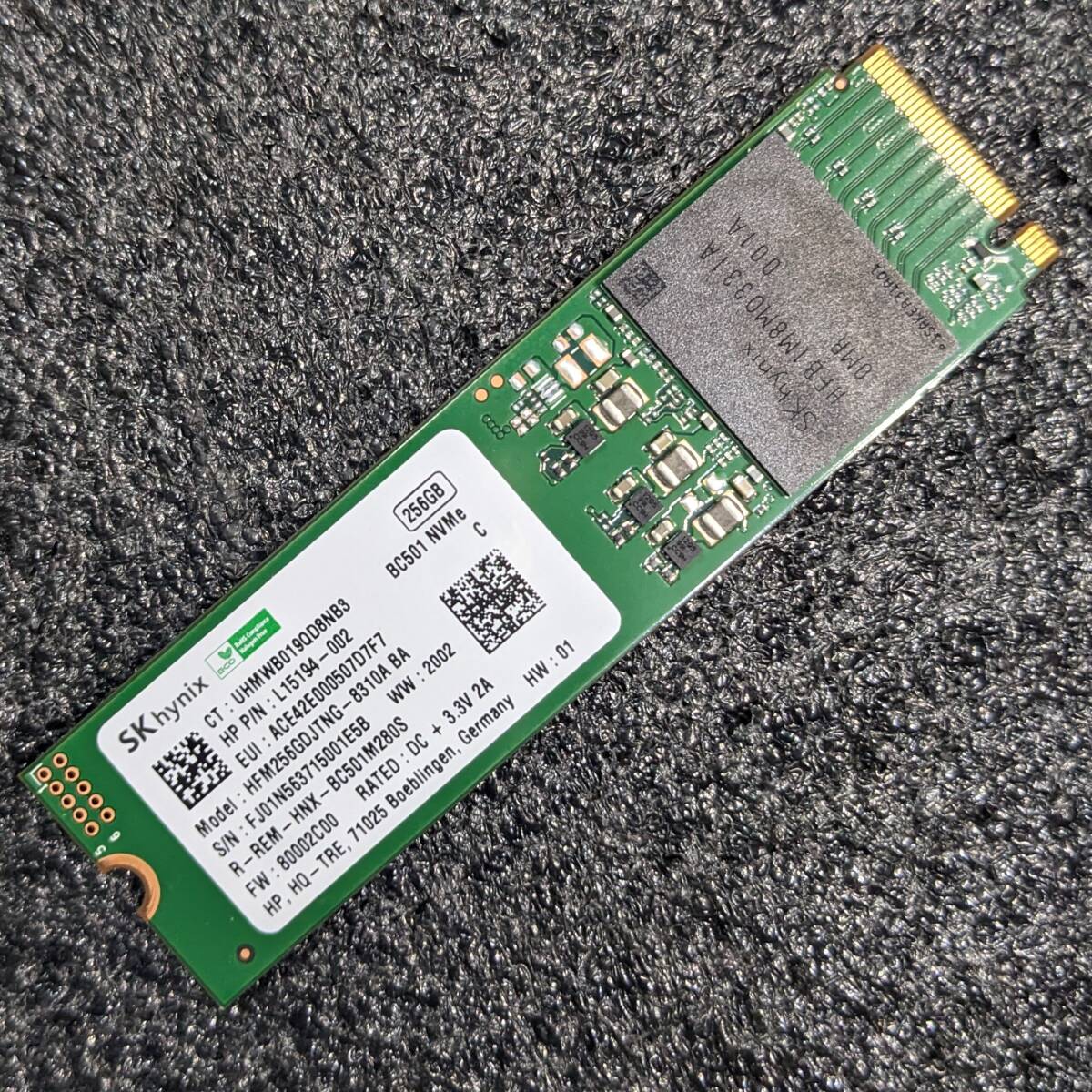 SK hynix BC501 256GB HFM256GDJTNG-8310A [M 2 2280 NVMe PCIe3 SK hynix BC501 256GB HFM256GDJTNG-8310A [M 2 2280 NVMe PCIe3