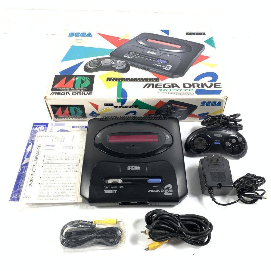 セガ メガドライブ2 SEGA つぶせる 動作未確認 箱 説明書あり セガ メガドライブ2 SEGA つぶせる 動作未確認 箱 説明書あり