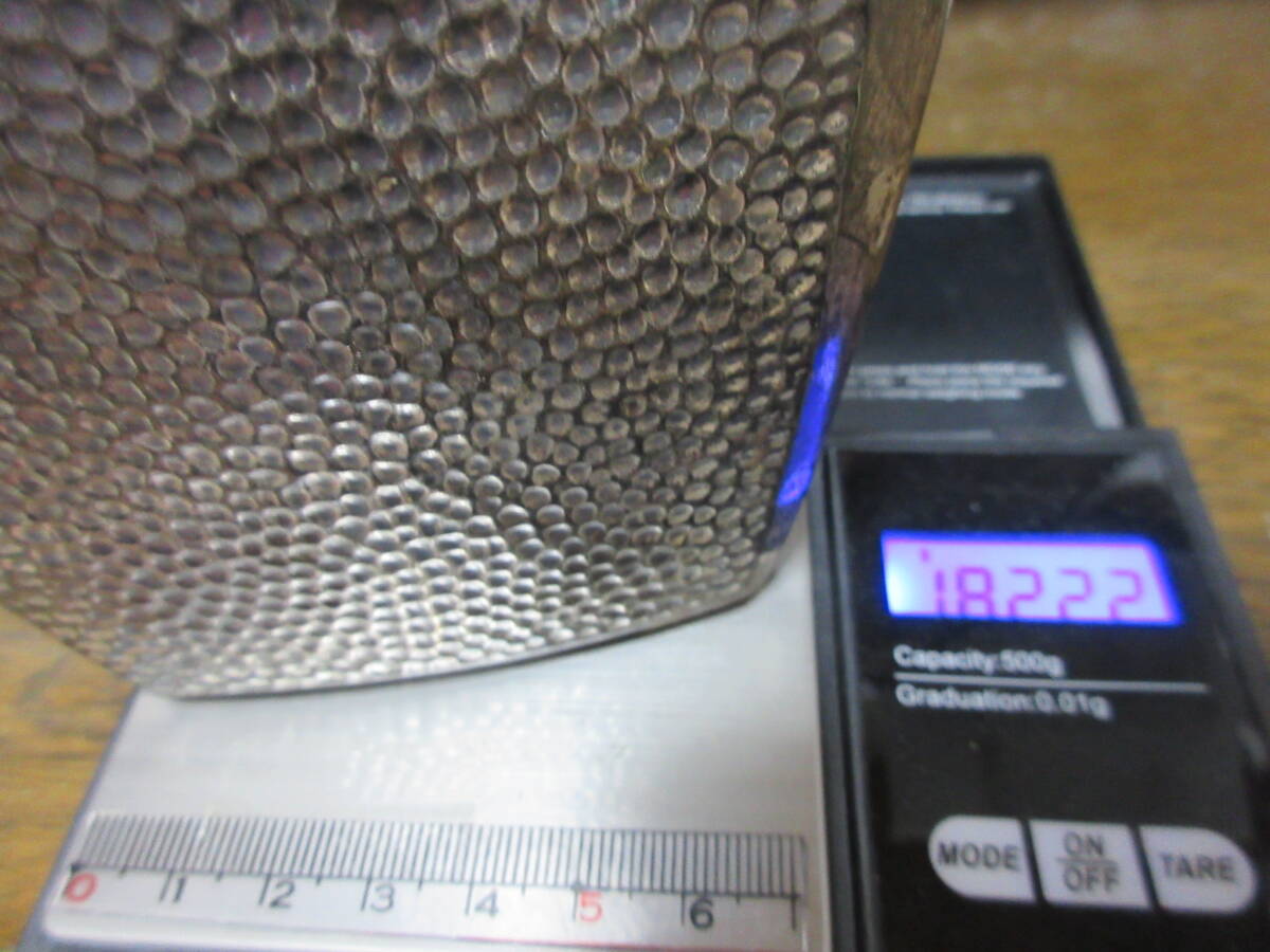 銀製 スキットル SILVER 950 重241g 打出 槌目 シルバー 銀製 スキットル SILVER 950 重241g 打出 槌目 シルバー