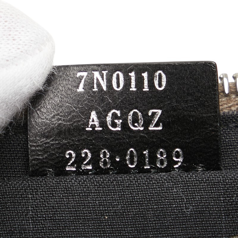 フェンディ クラッチバッグ セカンドバッグ 7N0110 グレージュ レザー レディース FENDI 【中古】