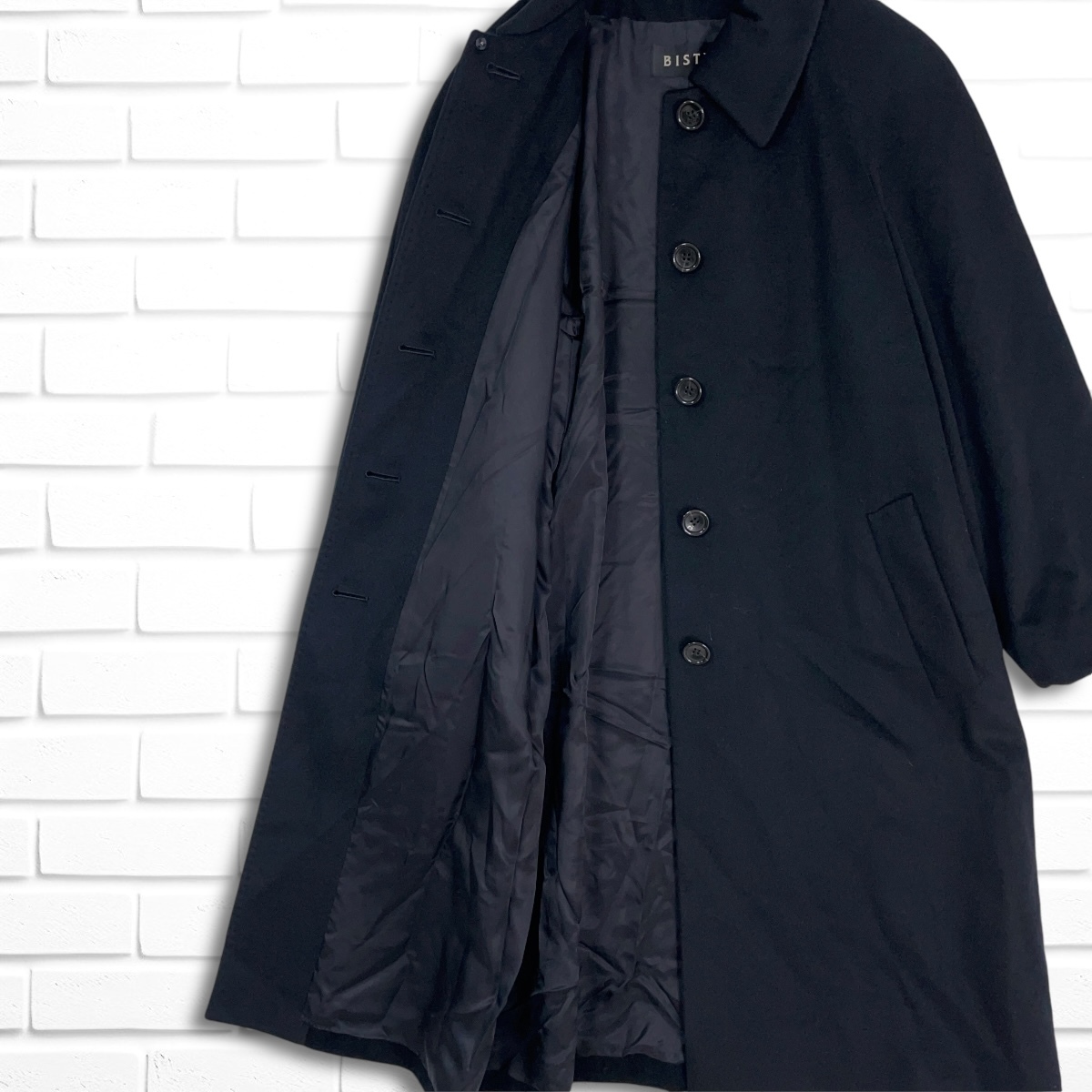 美品 東京スタイル BISTY ビスティ カシミヤ 100% ステンカラー 美品 東京スタイル BISTY ビスティ カシミヤ 100% ステンカラー