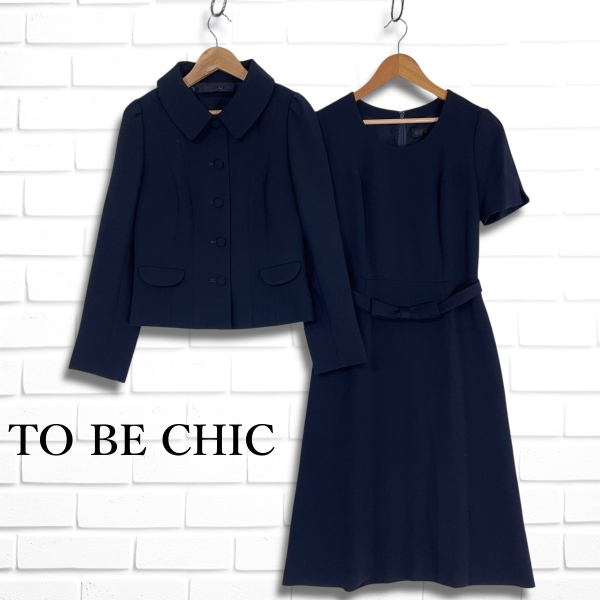 美品 TO BE CHIC トゥービーシック フォーマル アンサンブル 美品 TO BE CHIC トゥービーシック フォーマル アンサンブル