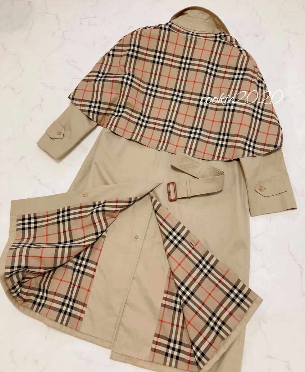 希少【高級 美品ケープ付きトレンチコート】BURBERRY バーバリー 希少【高級 美品ケープ付きトレンチコート】BURBERRY バーバリー