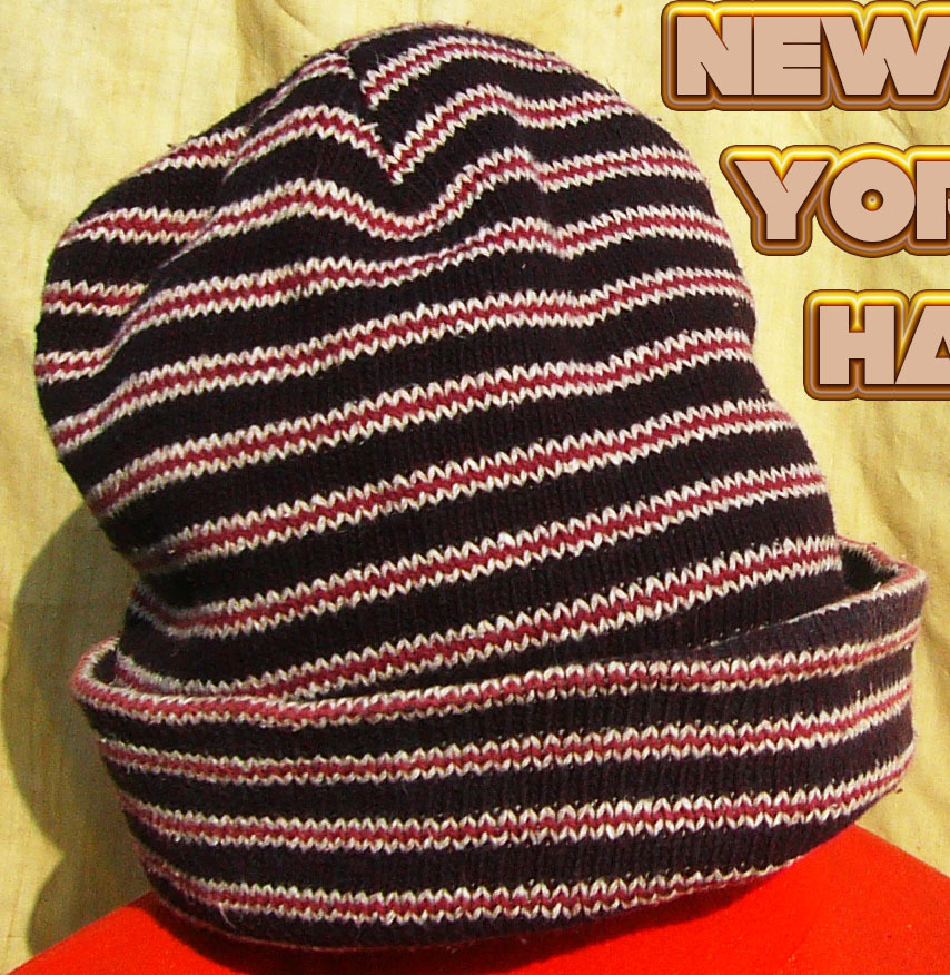 即決■NEW YORK HAT■グーグーマップボーダーcap■■古着