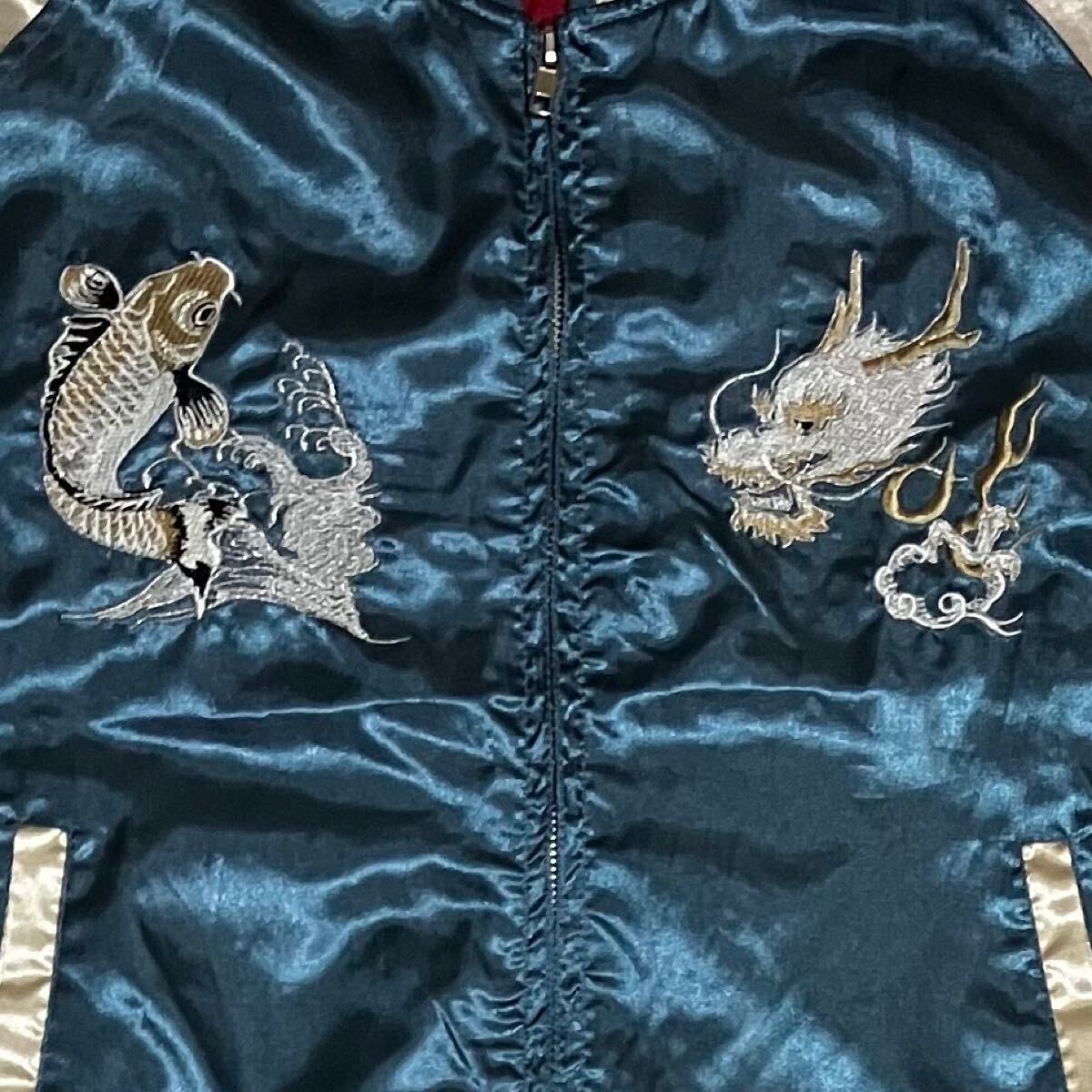 人気】一心如鏡 イッシンキョニョウ スカジャン 和柄 刺繍 鯉 人気】一心如鏡 イッシンキョニョウ スカジャン 和柄 刺繍 鯉