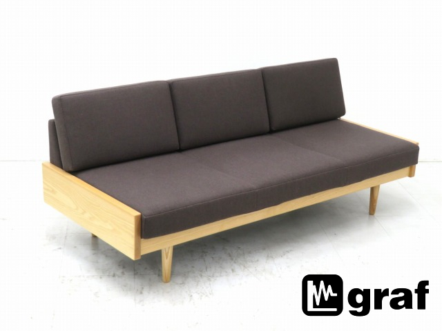 r6se766C★展示品★graf★グラフ★ad★Day Bed sofa★34.8万★北欧スタイル★3人掛けソファ★トリプルソファ★デイベッド★ソファベッド★