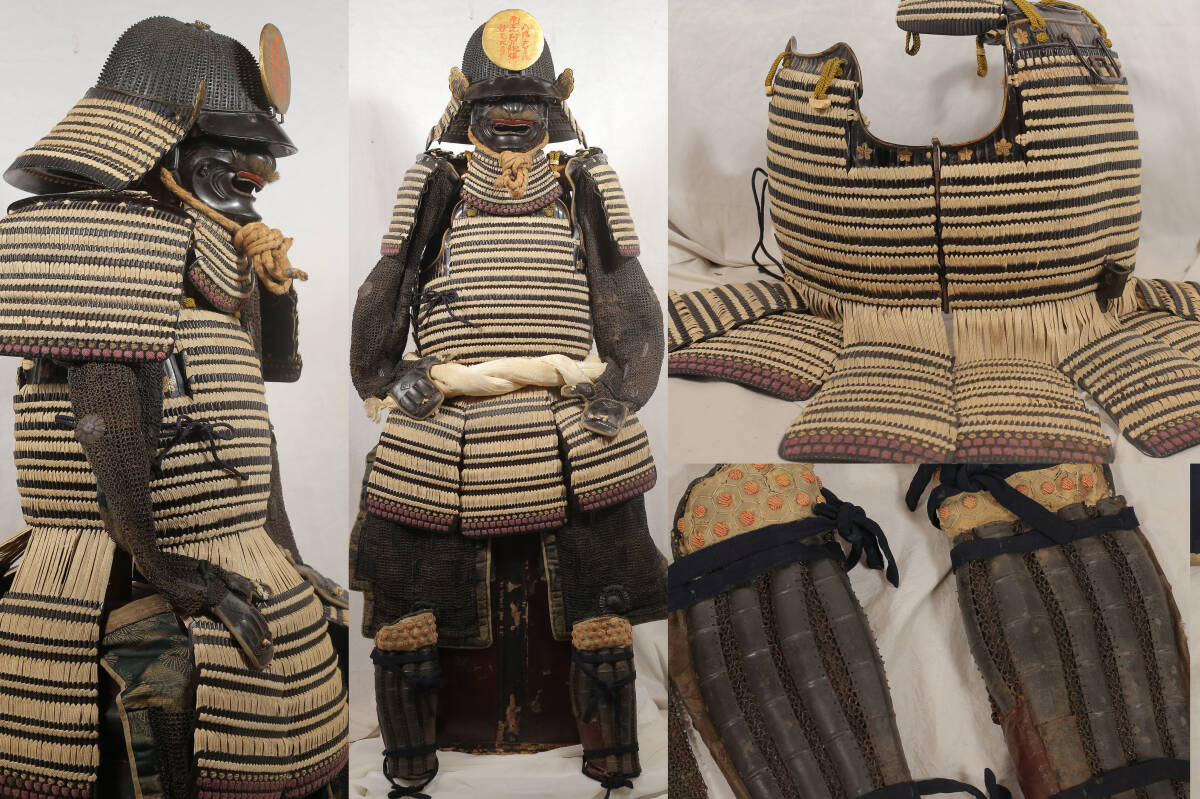 うぶだし甲冑Gm2 在銘白糸甲冑 等身大 ヨロイ 具足 ジャンク