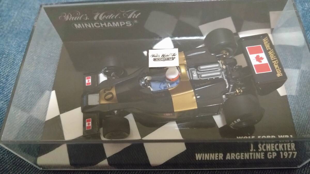 1/43 MINICHAMPS 1977年アルゼンチンGPウィナー ウルフフォードWR1#20 J・シェクター