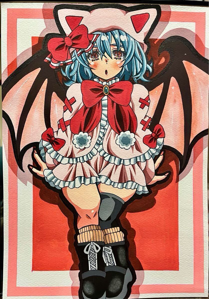 Rinka】 レミリア・スカーレット 同人手描きイラスト 東方 Rinka】 レミリア・スカーレット 同人手描きイラスト 東方