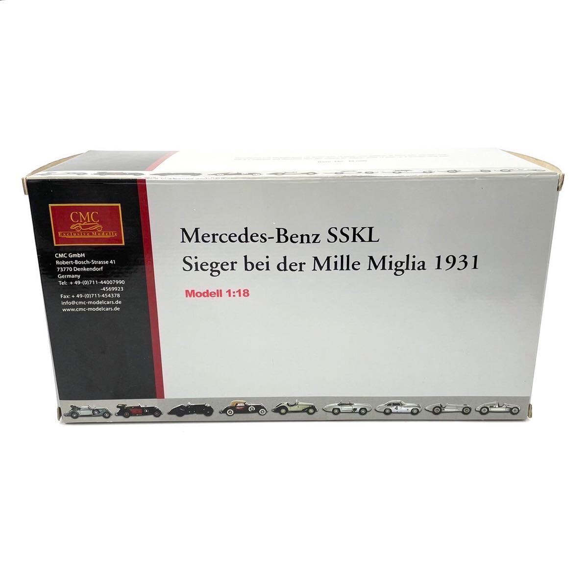 未使用 CMC 1/18 Mercedes Benz メルセデスベンツ SSKL ミッレミリア 1931 m-055