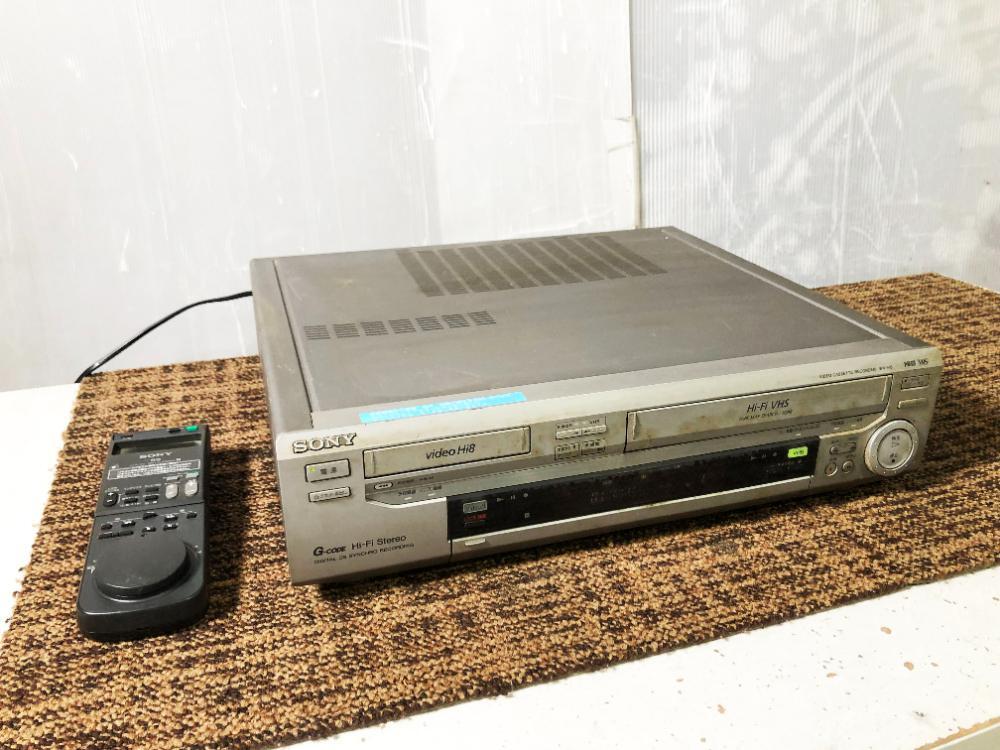 ◎★ジャンク扱い品 中古★SONY Hi8/VHS Wデッキ ビデオデッキ リモコン【WV-H6】E8LX