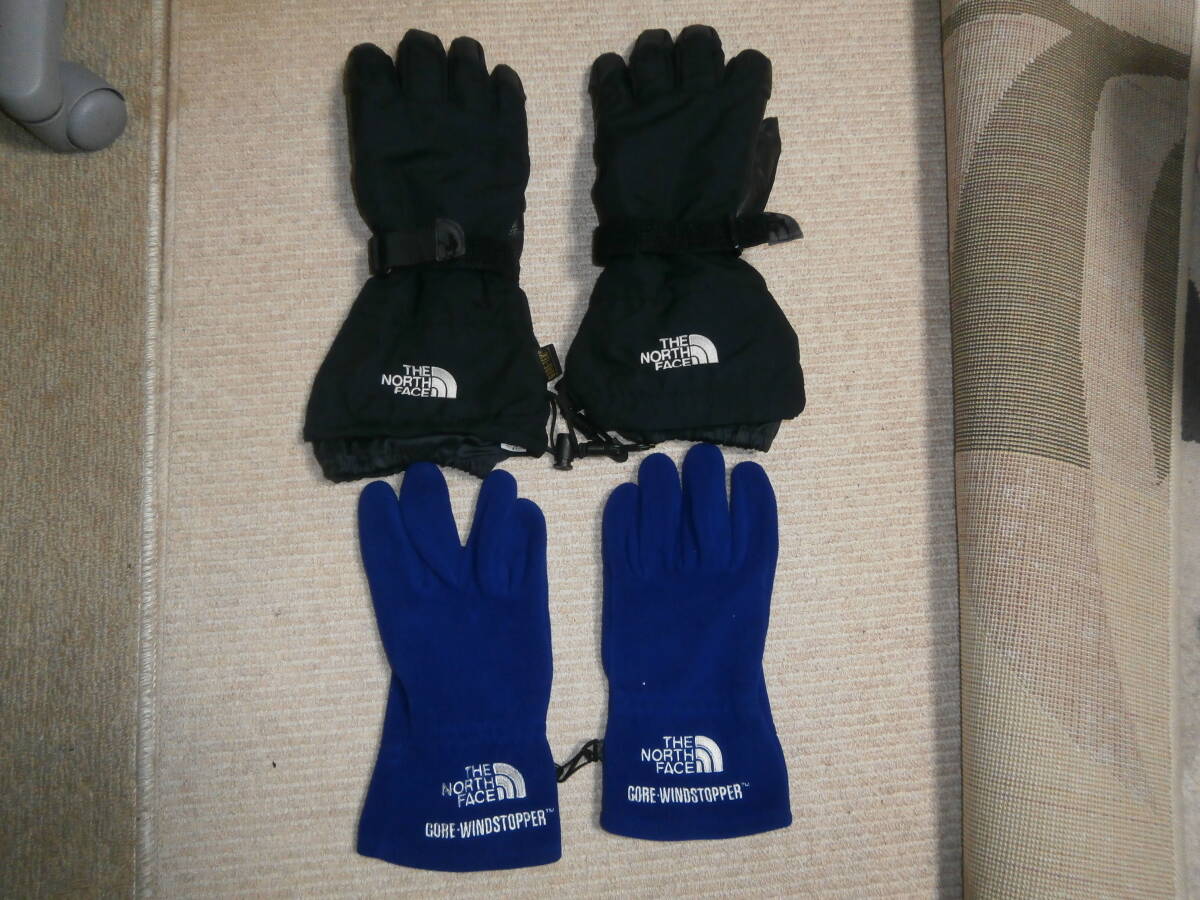 THE NORTH FACE ノースフェイス GORE-TEX ゴアテックス グローブ 手袋 Lサイズ NN-9474２ とウインドストッパー手袋
