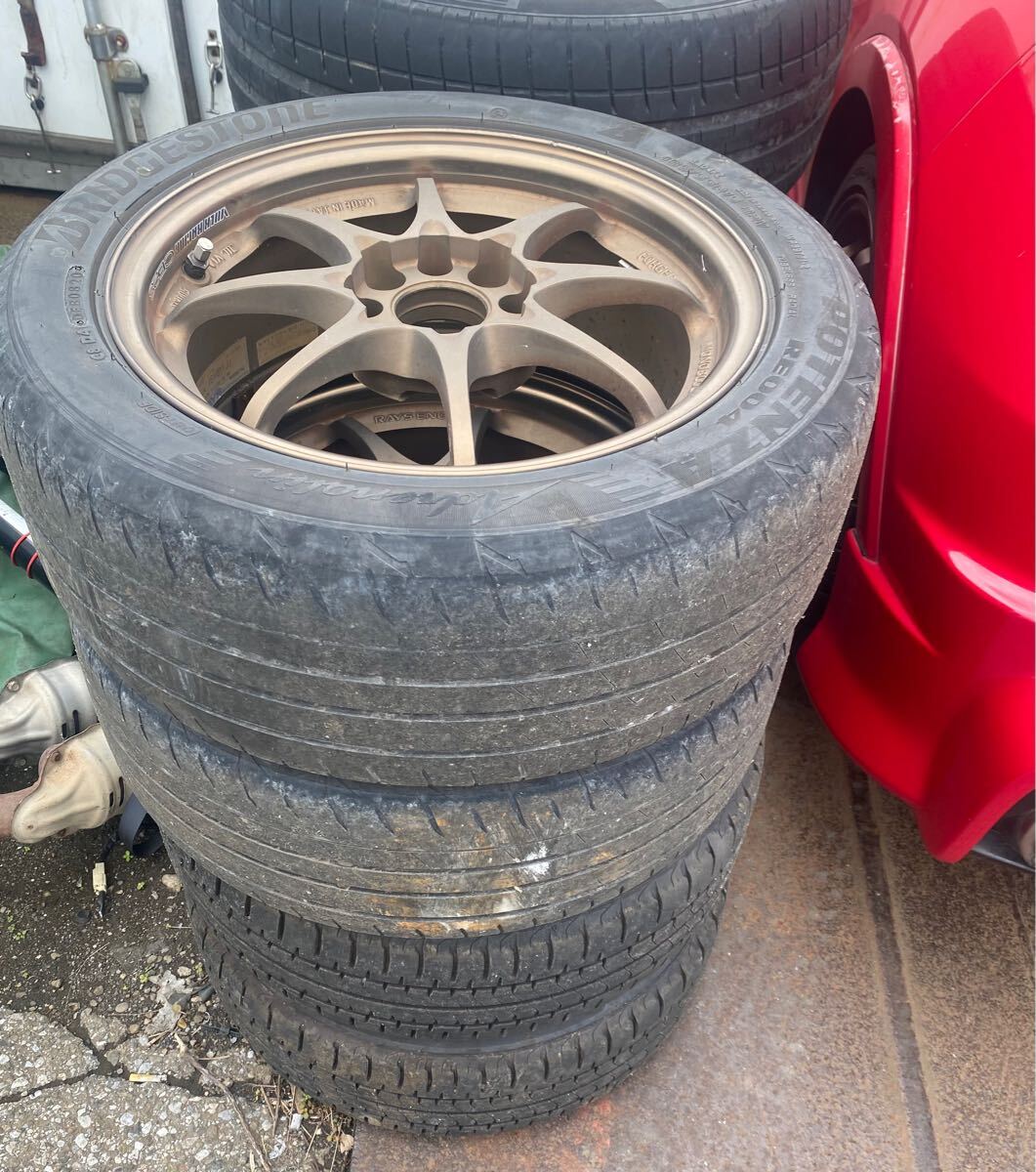 希少中古品 RAYS ボルクレーシング CE28N 15インチ 6.5J＋35 PCD100 4穴 4H 軽量 鍛造 