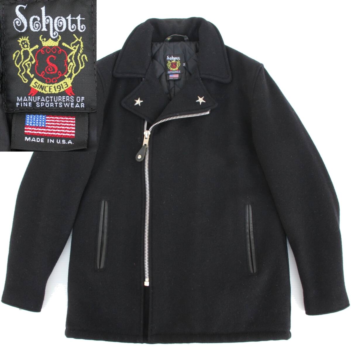 43603)美品SchottショットMADE IN USA 769上野商会7068ウール 43603)美品SchottショットMADE IN USA 769上野商会7068ウール