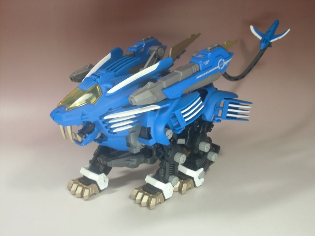 【RZ-028 ブレードライガー＋CP-12 アタックブースターセット＋コロコロ限定シール】組済　動作確認済　ゾイド ZOIDS　平成　トミー