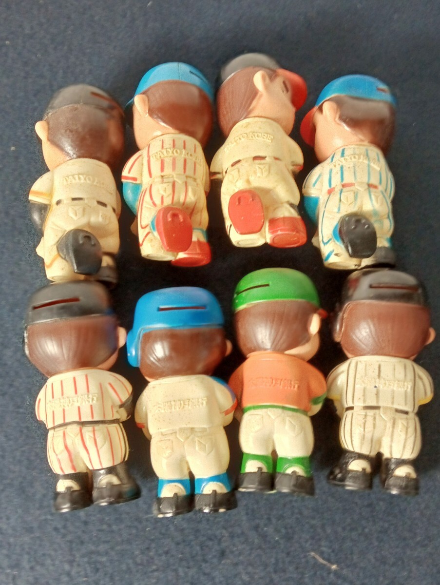 A０３太陽神戸銀行 野球 貯金箱 8體セット 希少品 當(dāng)時(shí)物 レトロ 貯金箱