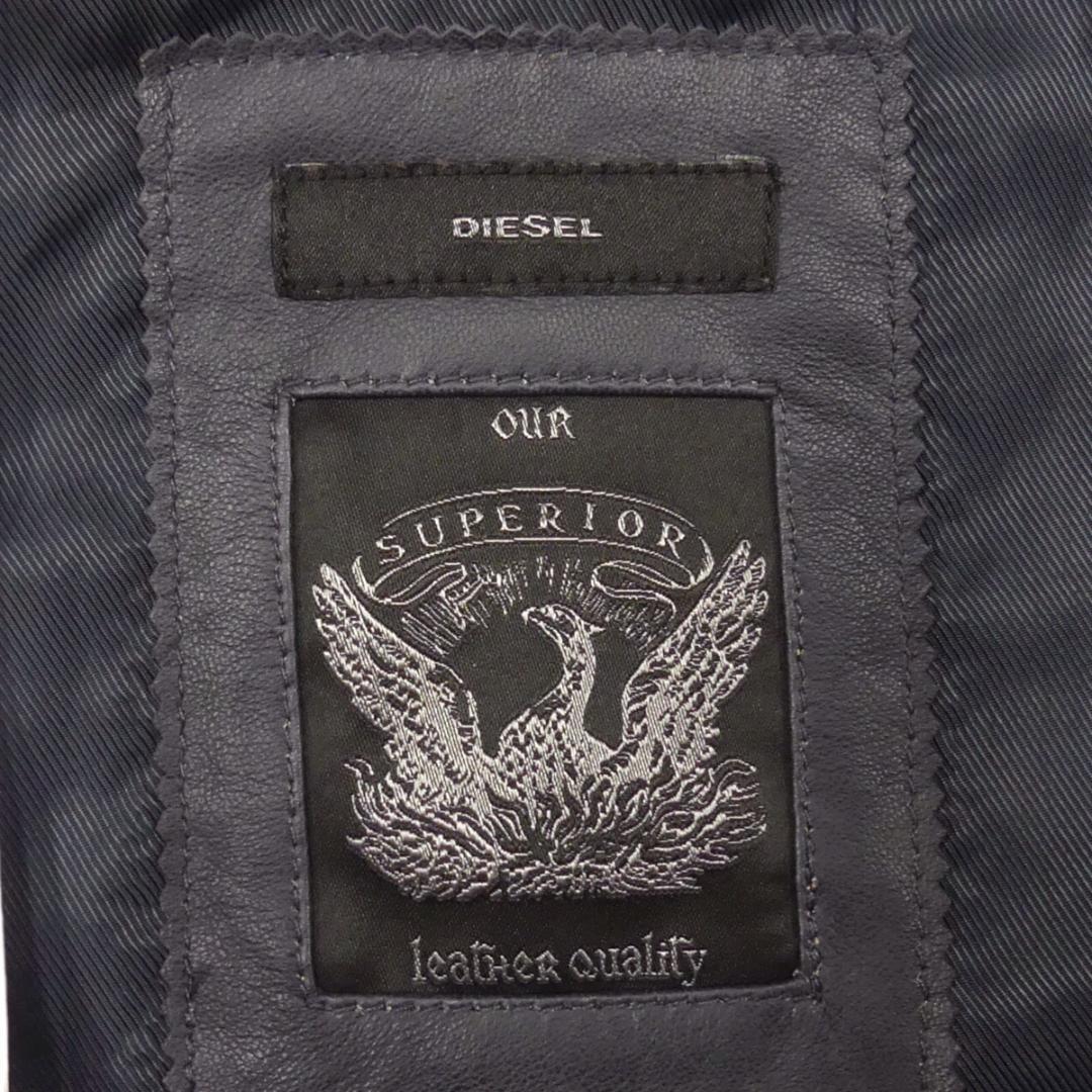 即決 DIESEL メンズ S オールレザースタジャン ディーゼル 黒 即決 DIESEL メンズ S オールレザースタジャン ディーゼル 黒