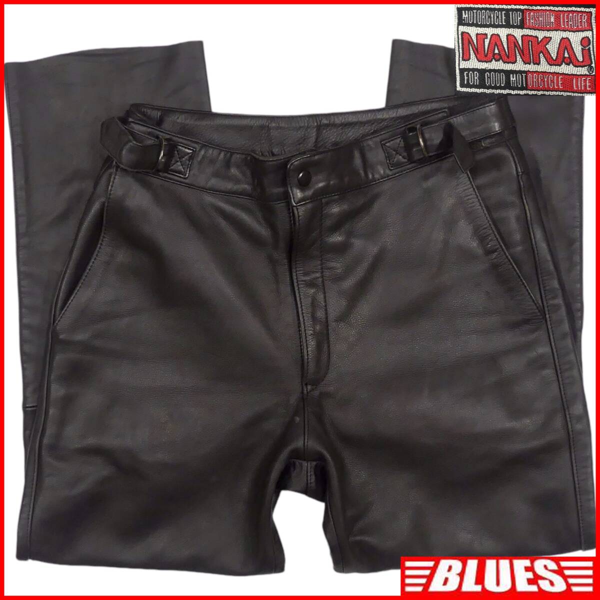 即決 NANKAI XL レザーパンツ 南海部品 ナンカイ メンズ 黒 本革 即決 NANKAI XL レザーパンツ 南海部品 ナンカイ メンズ 黒 本革