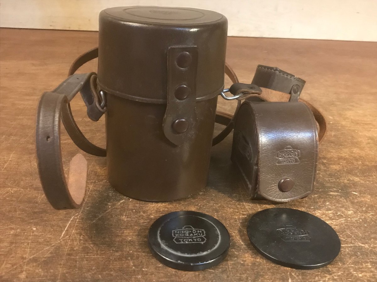 SS-6397■送料込■NIPPON KOGAKU フィルムケース レザーケース バッグ 革製 蓋 内径:44mm 51mm カメラ 部品 261g●4点まとめて/くATら