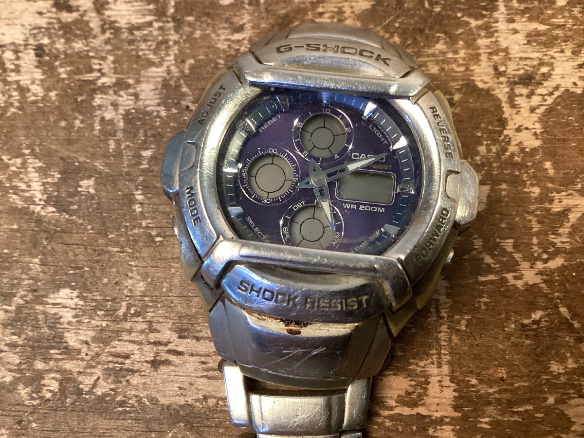TT-3548# включая доставку # Casio CASIO G-SHOCK QUARTZ кварц мужские наручные часы водонепроницаемый 2738 G-511D античный retro 124g* б/у товар /.GO.