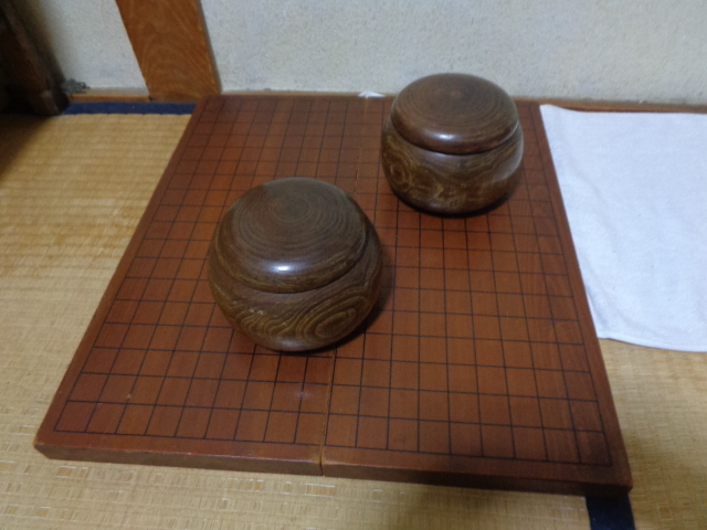 囲碁セット②/碁盤&碁笥&碁石/木製折りたたみ碁盤・木製碁笥 囲碁セット②/碁盤&碁笥&碁石/木製折りたたみ碁盤・木製碁笥