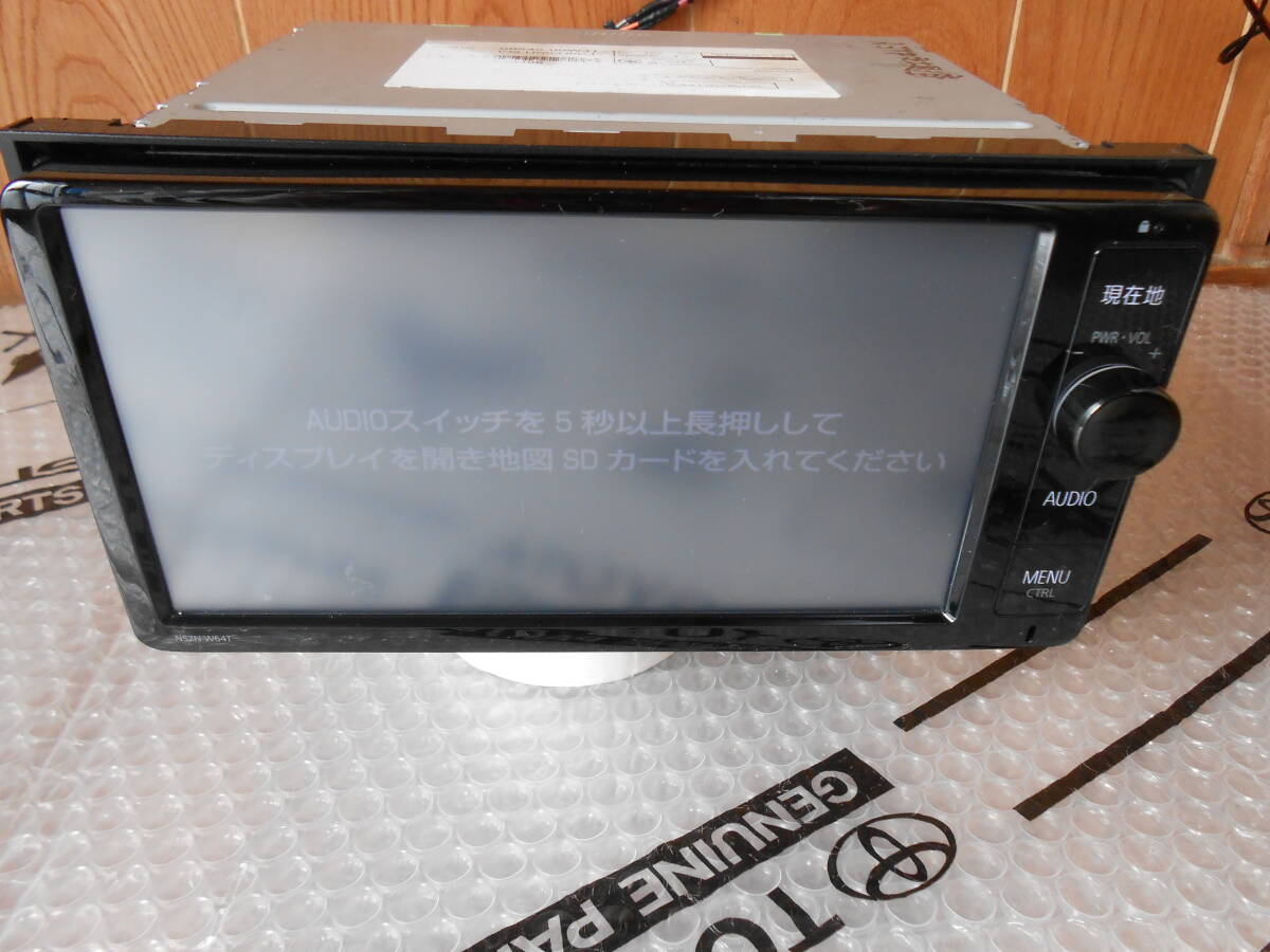 トヨタ純正 NSZN-W64T T-Connect ナビ フルセグ/DVD/CD/SD トヨタ純正 NSZN-W64T T-Connect ナビ フルセグ/DVD/CD/SD