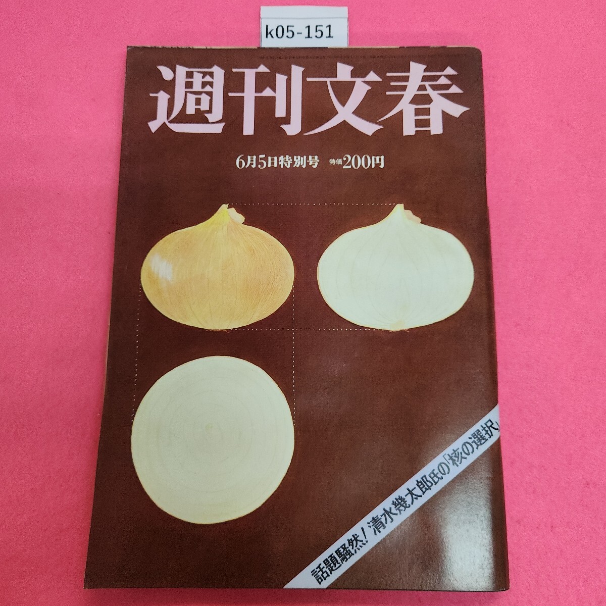 k05-151 週刊文春 昭和55年6月5日 特別号