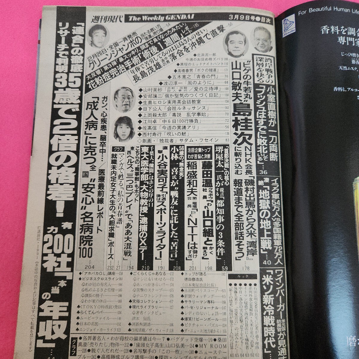 バイヤー厳選用品 k05-174 1991年3月9日号 週刊現代 その他