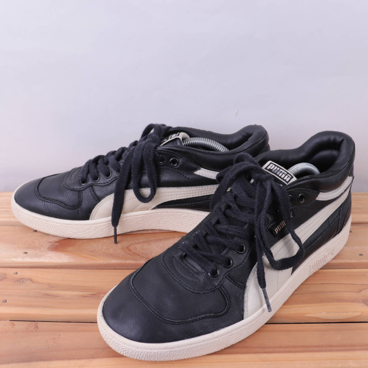 z6359 プーマ ラルフ サンプソン デミ OG US10 28.0cm/黒 ブラック クリーム PUMA Ralph Sampson Demi OG メンズ スニーカー 中古