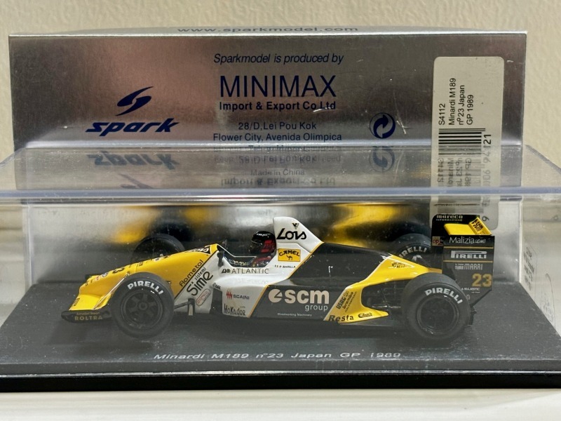1/43スパーク ミナルディM189 日本GP仕様（P