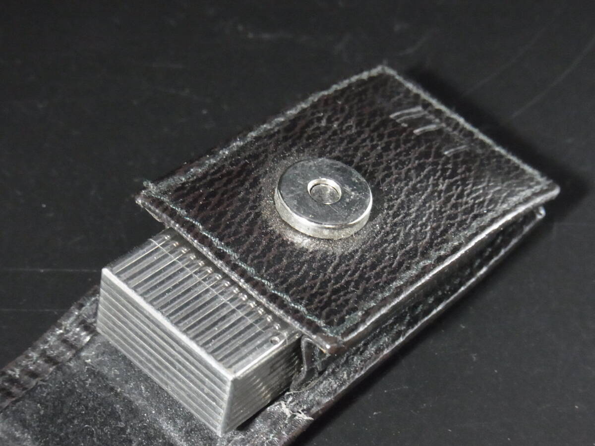 ◆ダンヒル≪ガスライター/ショート/シルバー/革ケース付≫dunhill Gas Lighter ヴィンテージ1990ｓ～