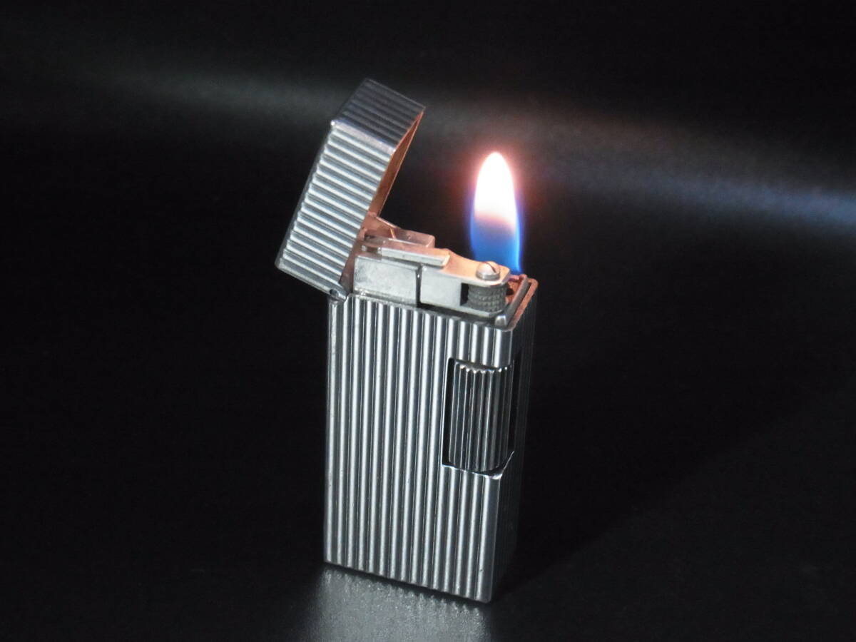 ◆ダンヒル≪ガスライター/ショート/シルバー/革ケース付≫dunhill Gas Lighter ヴィンテージ1990ｓ～