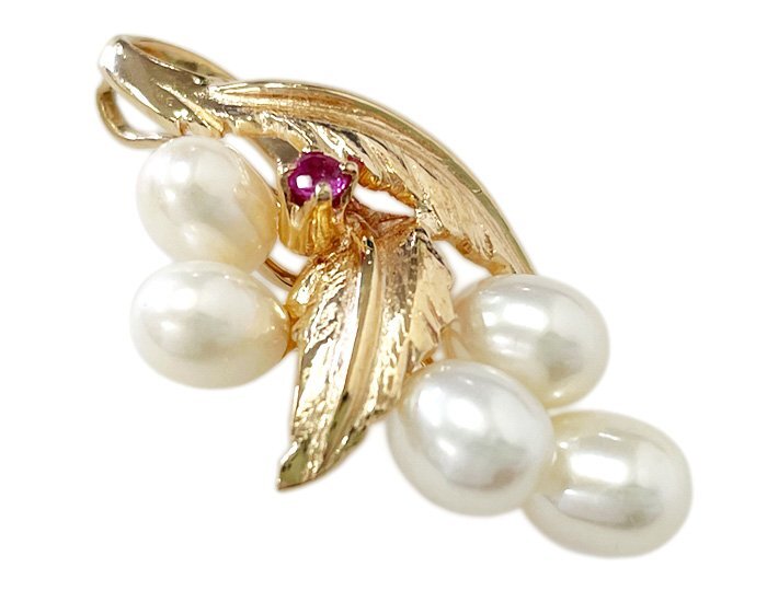 TASAKI 田崎真珠 タサキ ルビー パール ネックレス ペンダント TASAKI 田崎真珠 タサキ ルビー パール ネックレス ペンダント