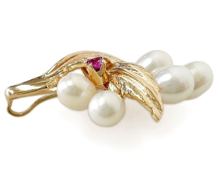 TASAKI 田崎真珠 タサキ ルビー パール ネックレス ペンダント TASAKI 田崎真珠 タサキ ルビー パール ネックレス ペンダント