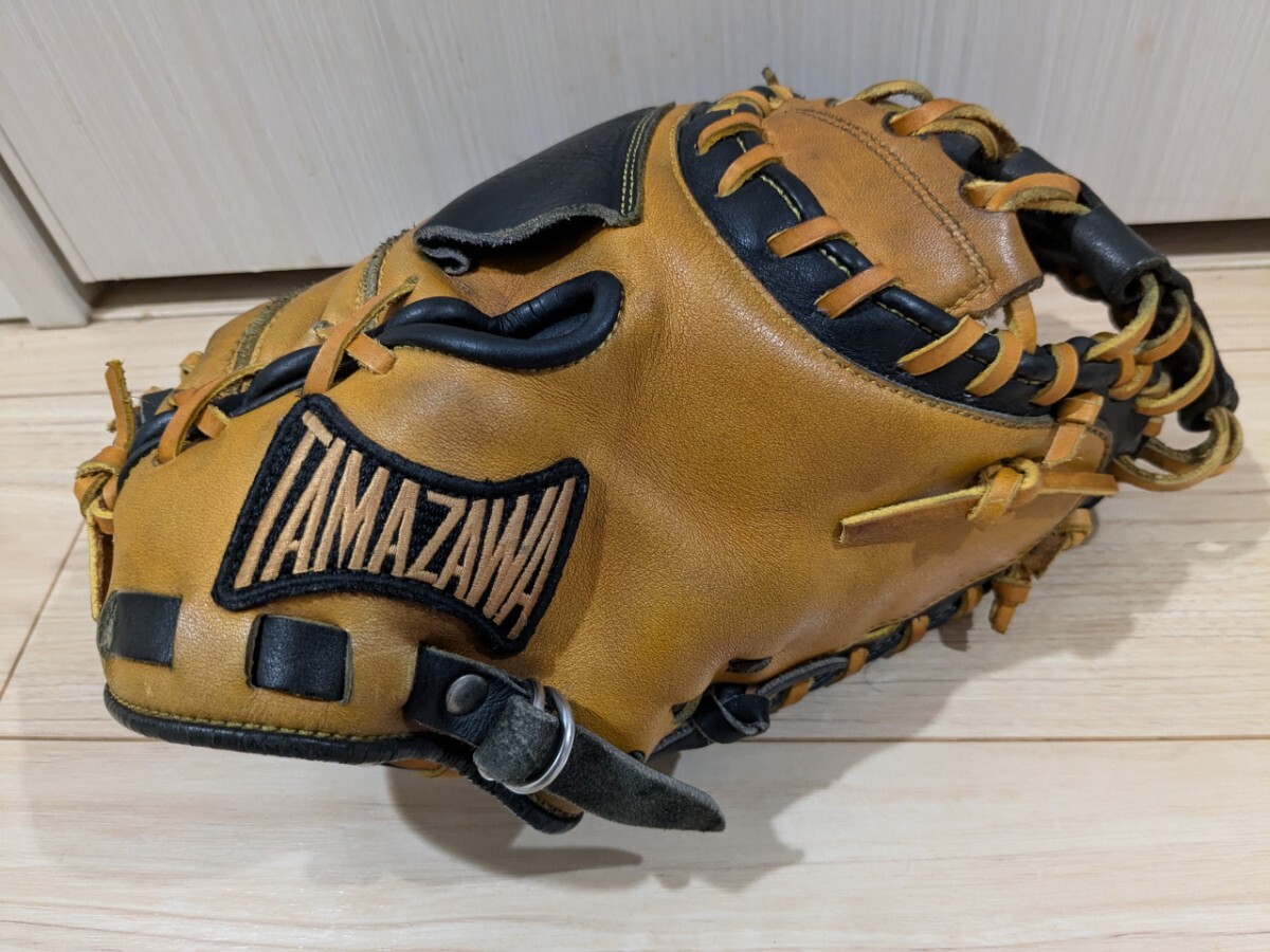 軟式　野球　オーダー　キャッチャーミット 捕手用　玉澤　TAMAZAWA　紐交換済　即戦力