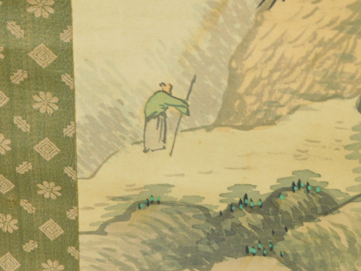 【真作】天籟 /青谷茂/山水画賛/掛軸/名家伝来/AA-782 真作】天籟 /青谷茂/山水画賛/掛軸/名家伝来/AA-782 真作】天籟