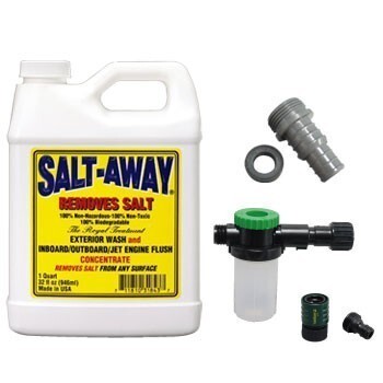 ソルトアウェイ SALT AWAY フラッシングパッケージ SA-FK2 原液946mL 専用ミキサー ホースアダプター カワサキ SEA-DOO 2009以降