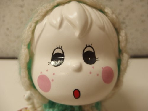 1140403w【わたなべ緑 ニットヤーン アブアブ 陶器人形】昭和 1140403w【わたなべ緑 ニットヤーン アブアブ 陶器人形】昭和