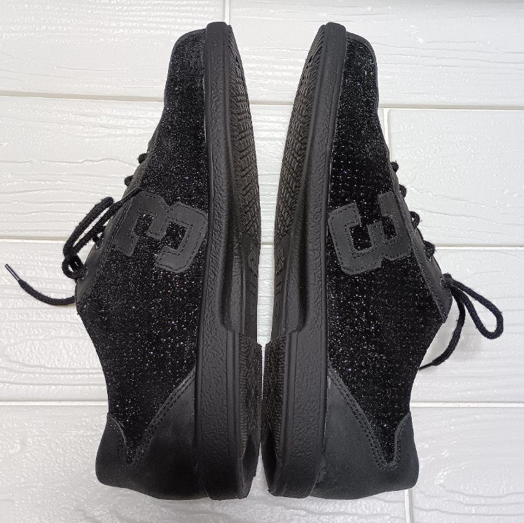 フィンコンフォート：婦人用　黒ラメ入り　スニーカー　USED状態良し（38）_画像9